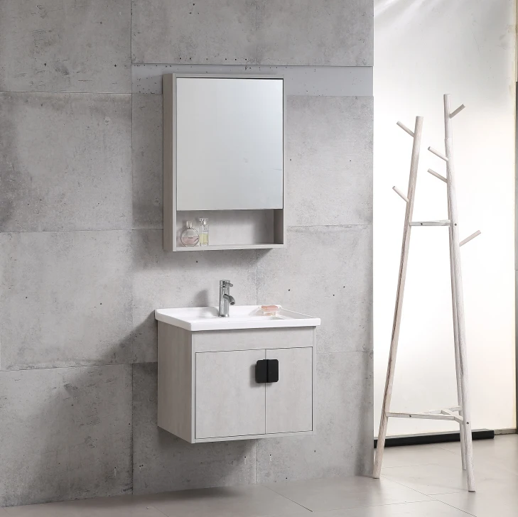 High quality lavatory furniture modern designs wall mounting mirror cabinet european style bathroom vanity cabinet