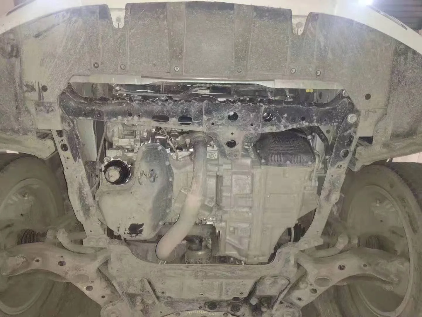 Parts for Toyota Alphard 2015-2022 Junxi 3D Aluminum Steel  Engine Cover Under Guard Skid Plate Bottom Protection