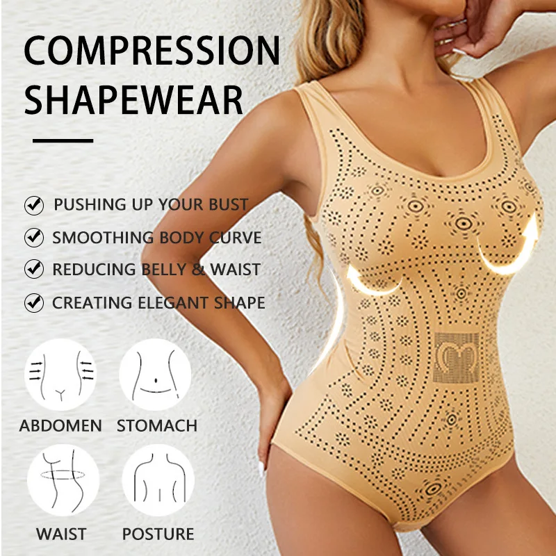 Wholesale T Shirt Bodysuit Top One Piece Thong Body Shaper Seamless Sculpting Fajas Colombians Bodysuit