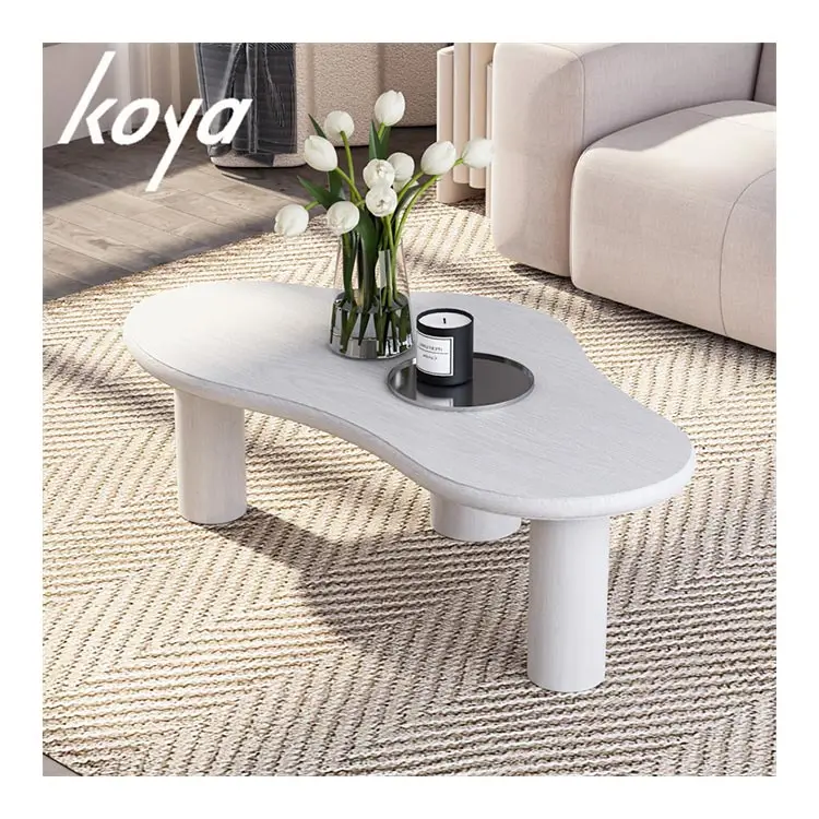 Nordic Style Cloud Shape Coffee Table Creative Modern Irregular Central Italian Table For Cafe Living Room Hotel