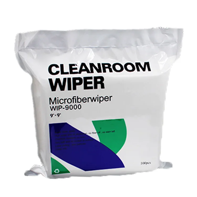 Promotional 170gsm 9x9inch laser cut Industrial Microfiber 10 class cleanroom wiper