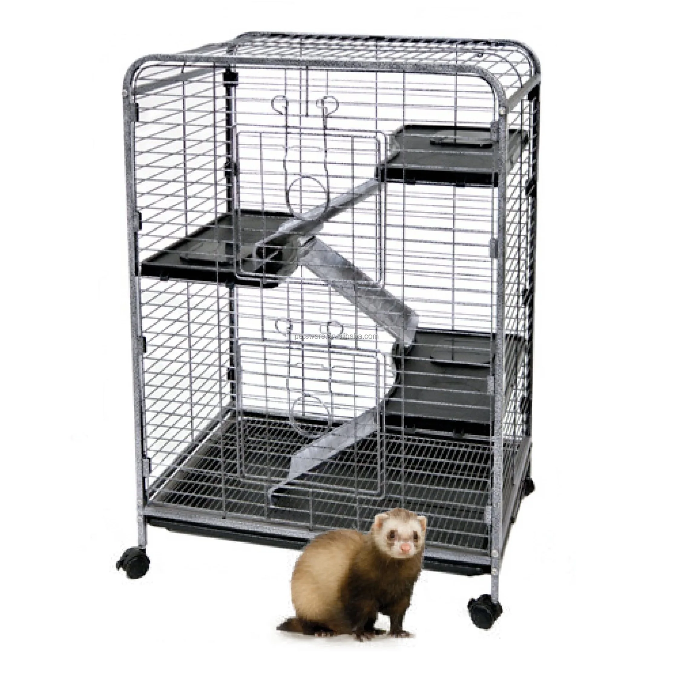 4-уровневая трубчатая клетка для обитания хорька/шиншиллы