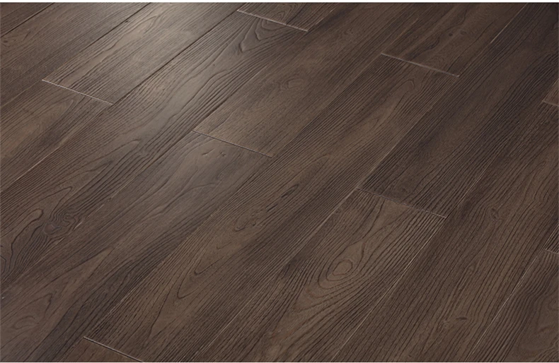 solid 5x3/4 inch Hand scraped grey teak hardwood flooring