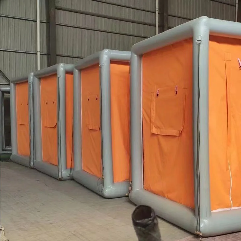 Customizable High Quality Tents for bathing and disinfection PVC Inflatable column for inflatable tent Decontamination tent