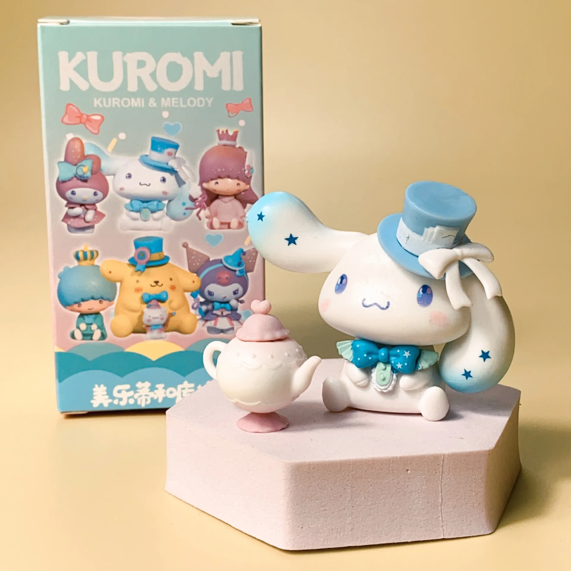 6-8cm anime Blind Box Kawaii Kuromi Cinnamoroll My Melody Figures Dolls Blind Bag Toy For Fans Gift