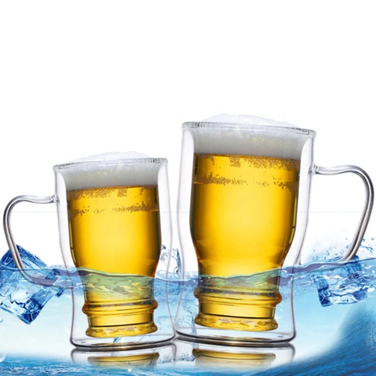 WONDER High Borosilicate Glass Cup With Handle Beer Drinking Mug  Transparent Milk Glass Juice Glass Cup