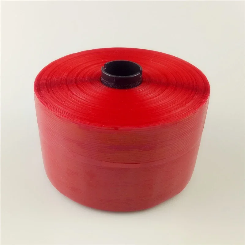 Red color  transparent high quality pvc adhesive tape Custom logo easy tear tape printed cigarette packing tape