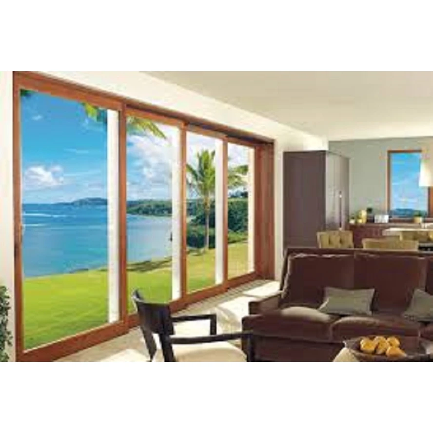 Factory price  tempered balcony sliding glass door for buildings