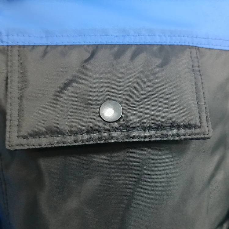 Blue Black padding clothing custom soft shell mens  jacket