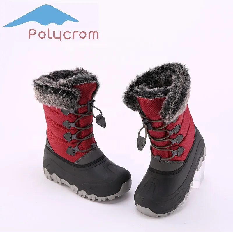 New children waterproof snow boot shoes kids warm ankle winter boots