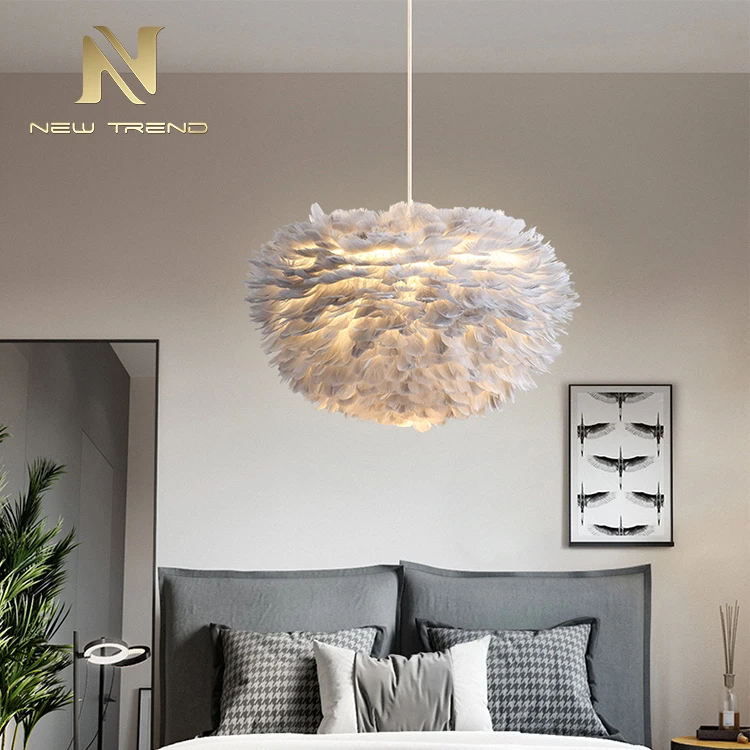  Contemporary Style Indoor Decoration Feather Chandelier Led Pendant