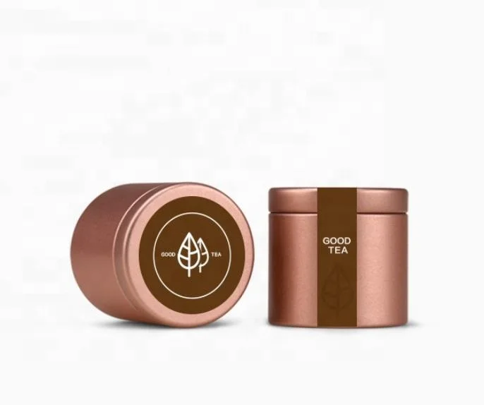 Copper Tea Can Mini Tin For Promotional Items Print Logo Label