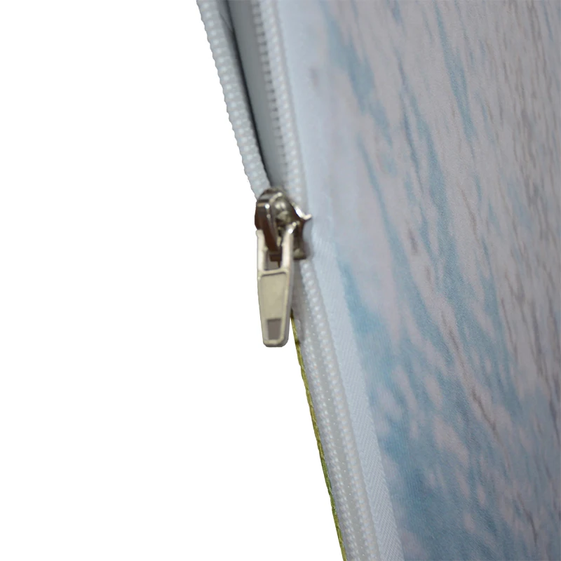 Portable advertising tension fabric display aluminium event exhibition curved floor backdrop banner stand