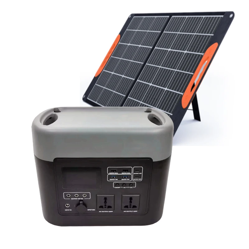110v 220v Lithium Ion Battery Energy Off Grid Portable Solar Power Generator 500w 800w 1000w 1500w 2000w Portable Power Station