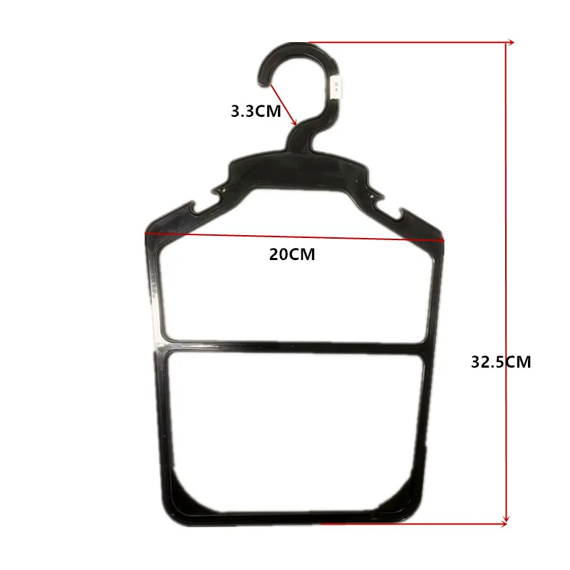 Wholesale Custom PP Pet Dog Clothes Frame Hanger Cheap Plastic Hanger Display Organizer Size Pet Coat Functional Design Hook