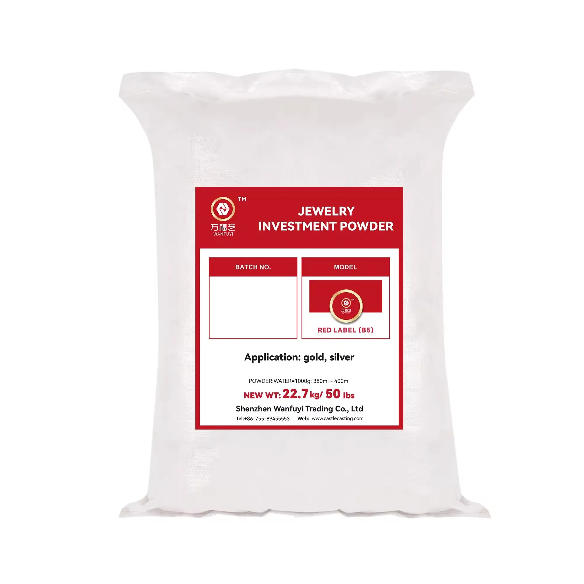High Quality Investment Powder Gypsum Jewelry Stainless Steel