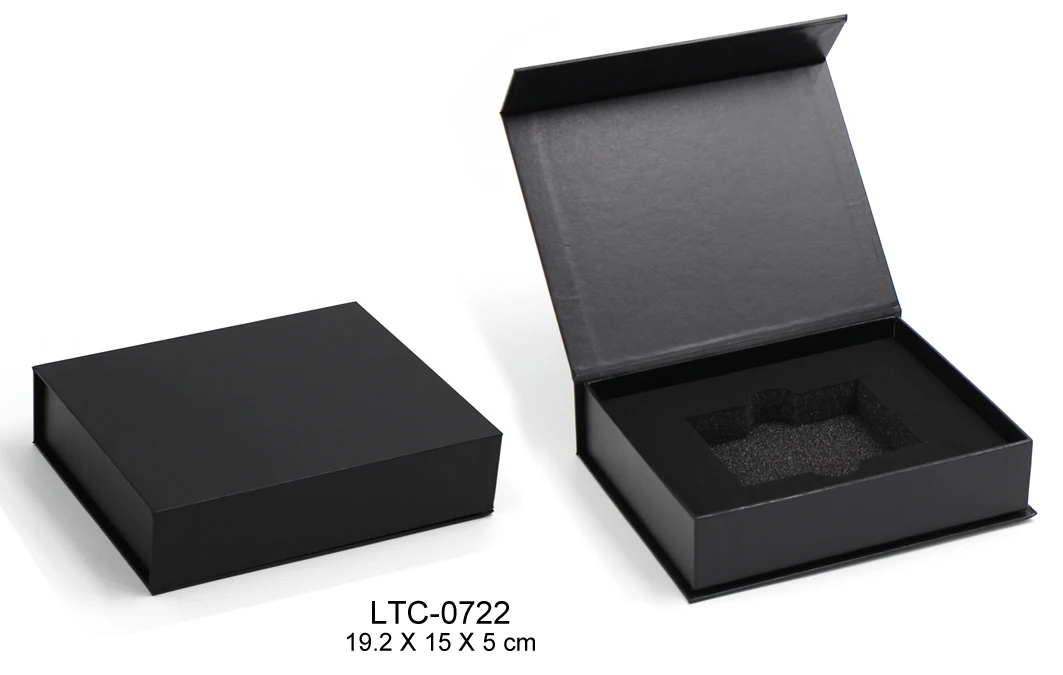 Black Wholesale Custom Logo Premium Luxury Cardboard Paper Gift Wig Hair Extension Magnetic Packaging Box Customized Ribbon Art