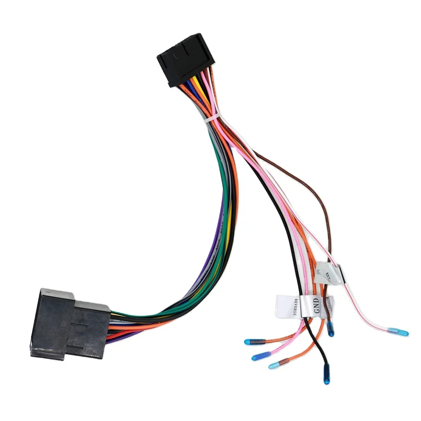 Garfour high quality Car stereo radio iso wire harness for Vehicle Car Automobile dvd player