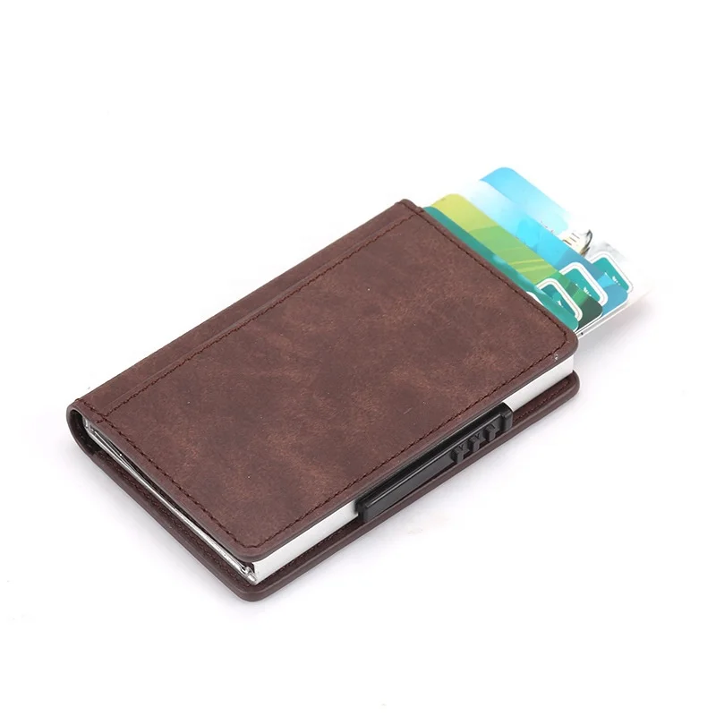 buy a card holder RFID multiple leather card holder wallet for gift