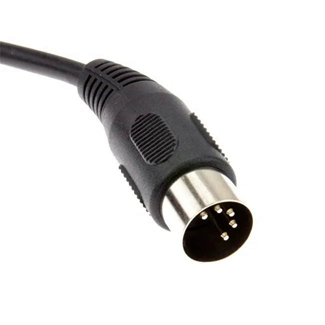 Mini Din 8 Pin MIDI Male Plug  Audio Extension Cord for Microphone