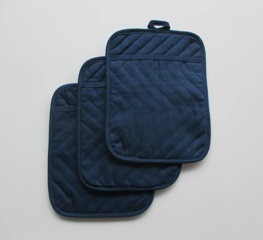 Ready to Ship Item Kitchen Use Heat Resistant Black Oven Mitt with Pocket