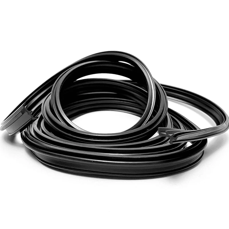 High rebound silicone flat weatherstripping sound insulation rubber strip door seal