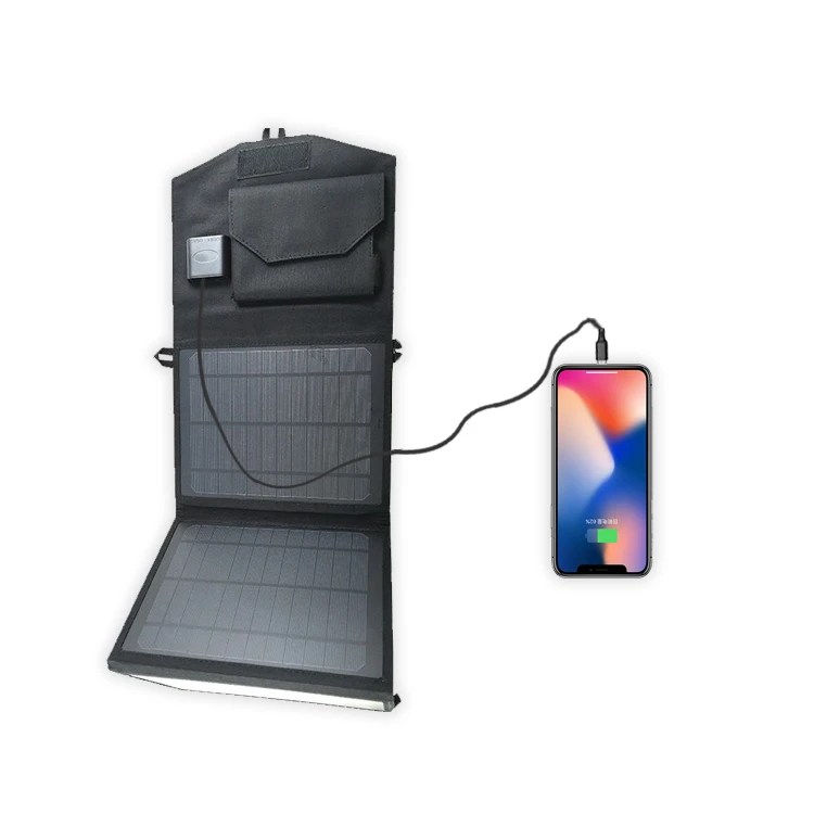 Flexsolar 20W 5V Dual USB Universal Wireless Charger Cellphone Laptop Power Bank Solar Charger Portable Foldable Solar Charger