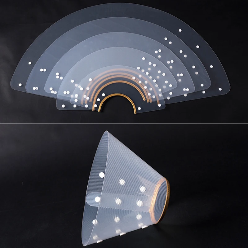 Recovery Pets Cone Elizabeth Collar Soft Plastic Snap Puppy Protective Collars Dog Pet Elizabethan Collar