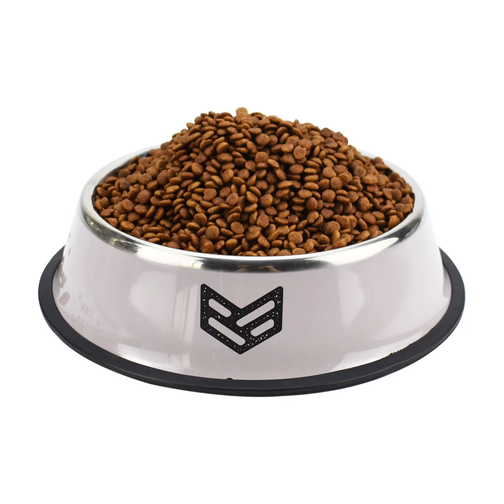 Миска для собак 8 унций, нержавеющая сталь, противоскользящая резиновая основа, кормушка для питомцев, миски для воды для котят