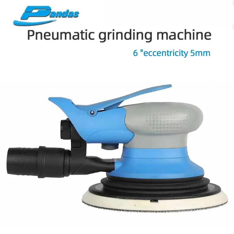 Pneumatic Dry Grinder 6 Inch 17 Hole PANDAS Sandpaper Machine Sander Head Disc Car Polishing Rust Removal 12000 RPM