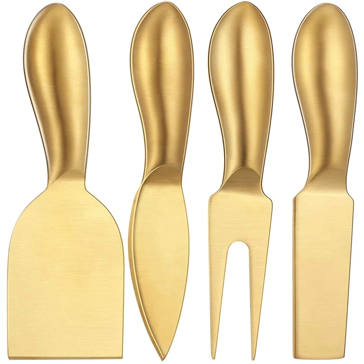 High quality  complete Stainless Steel 4 pieces set cheese knives
