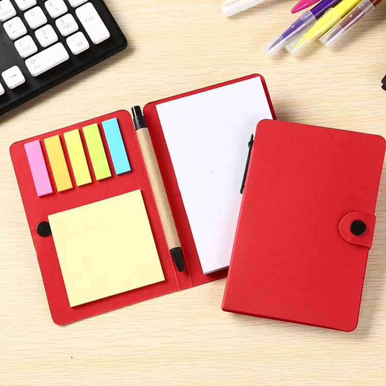 Advertising Color Paper Cube Sticky Notes notepads notebooks with pens