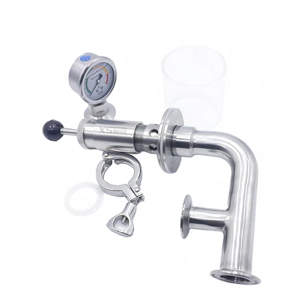 Stainless Steel SS304 Manual Control Safety Exhaust Valve Pressure Gauge for Beer Fermentation Tank