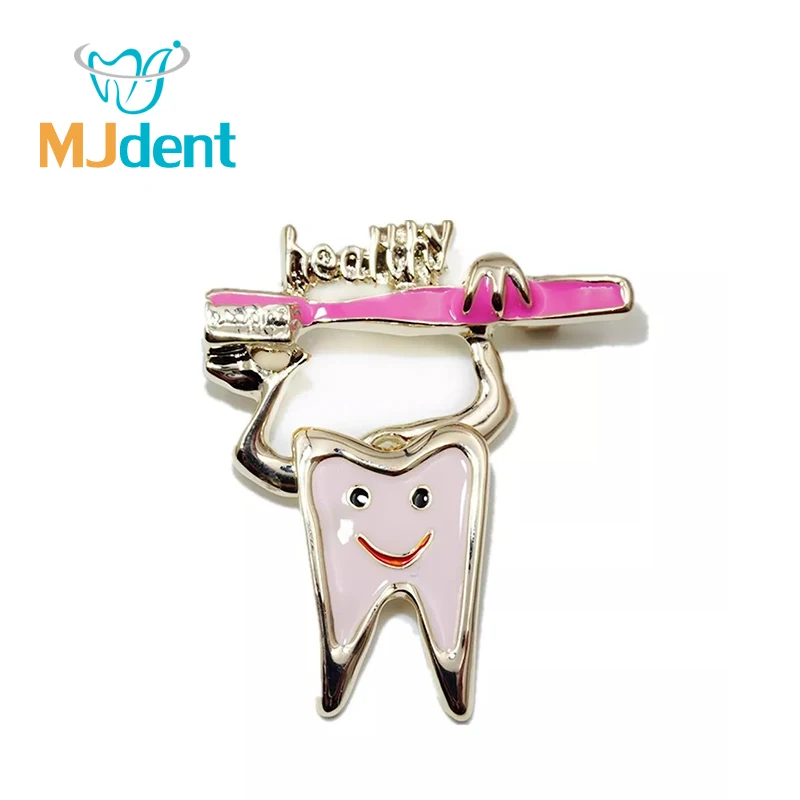 Dental Clinic Gift novelty gifts brooch Tooth Type with Simle
