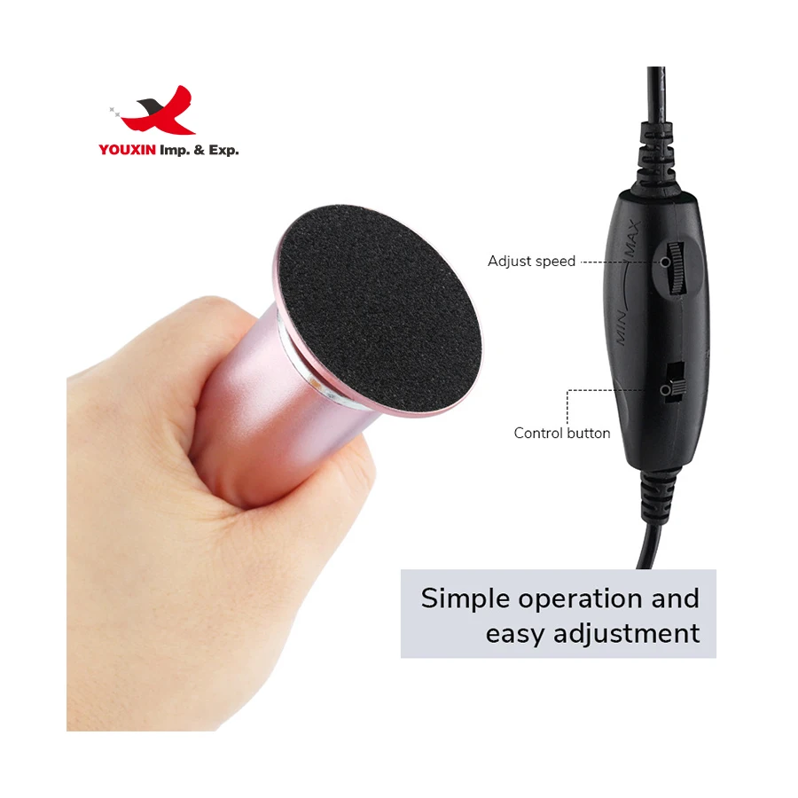 Factory Wholesale Professional Electric Foot Callus Remover Foot Grinder Foot Dead Skin Remover with Replacement Sandpaper Pad