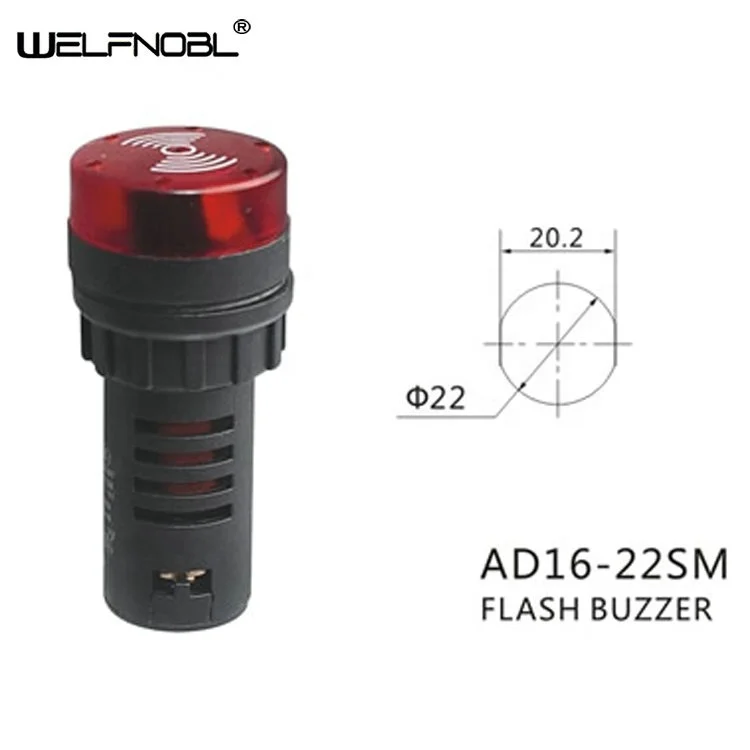  Высокое качество 22 мм 120 Вольт игра сигнале ответа AD16-22SM 12 24V 220V индикатор