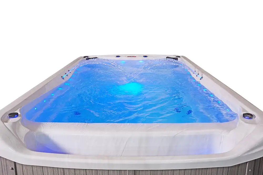 hydrotherapy fiberglass hot tub shipping container above ground prefabricated whirlpool large swimming pool