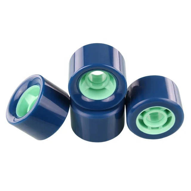 Customs Color Core PU Casting Wheels 63mm Polyurethane Pro quad roller skate Wheels For ski Side set Skateboard Wheels