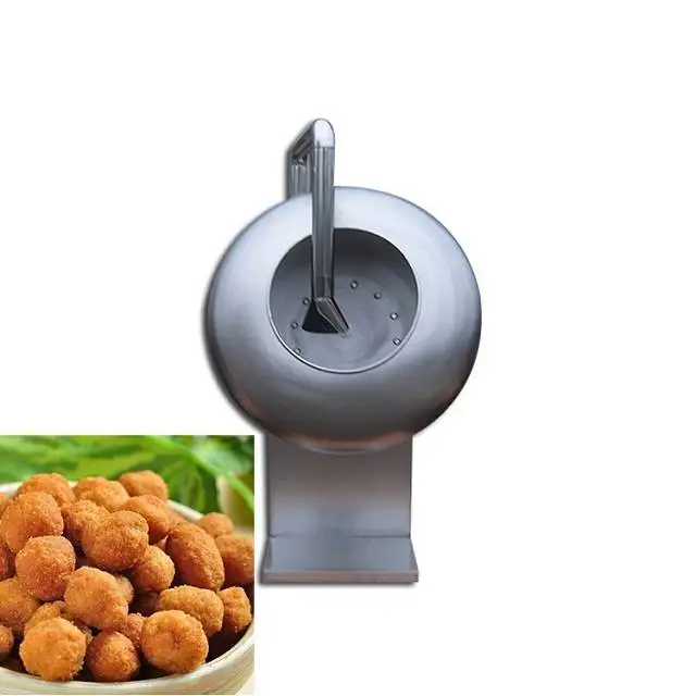 Automatic Sugar Coated Gummy Bear Candy Small Peanut Burger Coating Machine