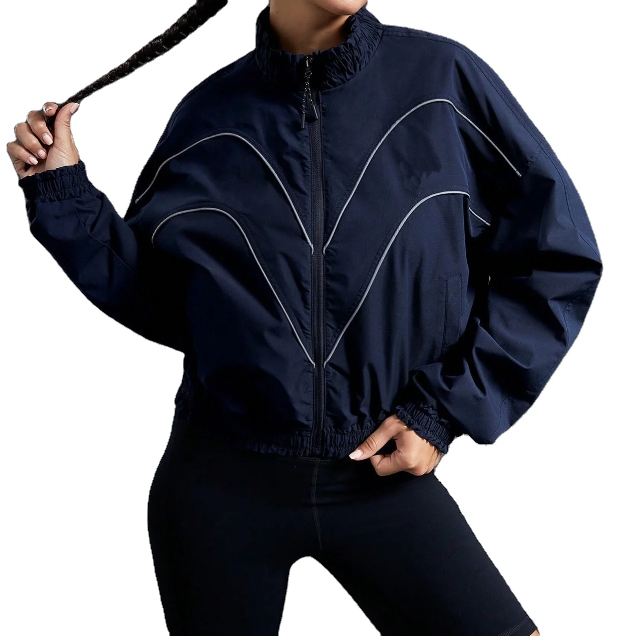 Wholesale Outdoor Long Sleeveless Equestrian Waterproof Tactical Women Softshell Jounior Jacket Fabric