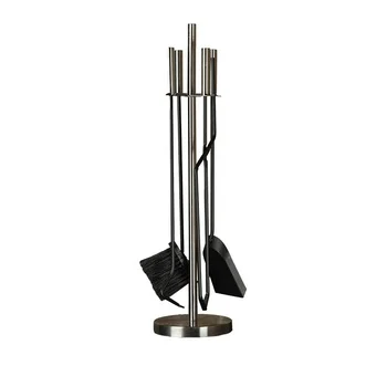 Stainless Steel Fireplace Accessories 5PCS Iron Stove Fire Tool Set Fireplace Tools Sets