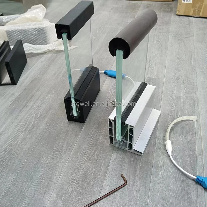 hot sales u channel glass  handrails indoor balustrade stair Side Mounted Balcony diy cable Wire railing post