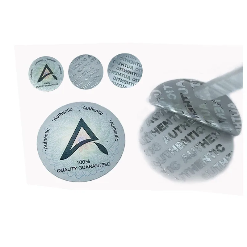 Custom new trends laser holographic sticker anti-counterfeiting label for high-end products