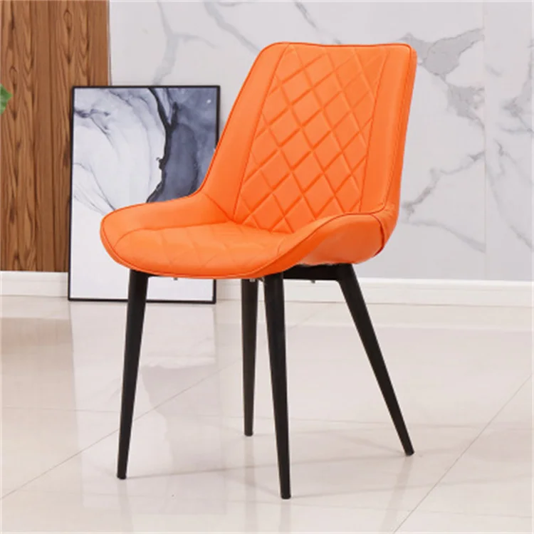 Restaurant Furniture Reception Fabric PU Leather Upholstered Modern Design Dining Chairs