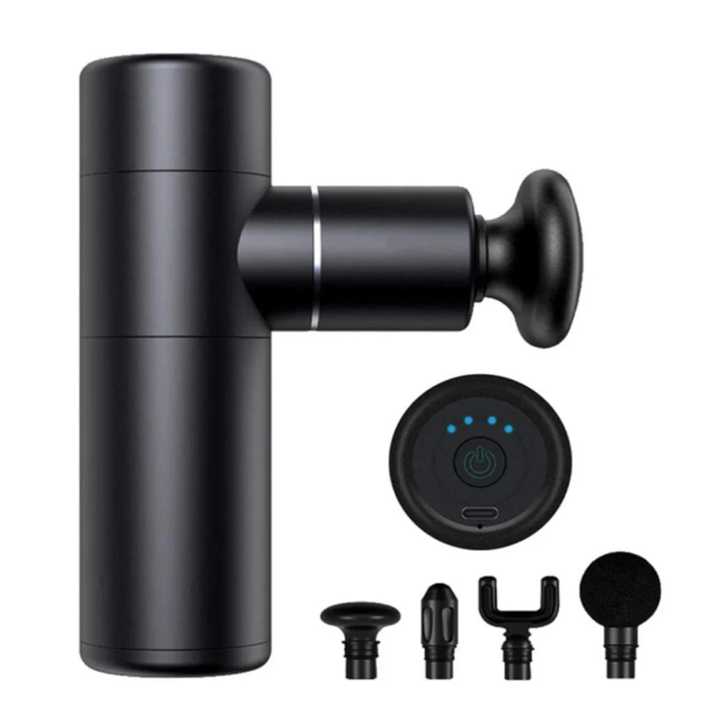 2022 New Arrival High Frequency Electronic Massage Gun Mini Portable Relax Fat Massager Fascia Massage Gun BODY Free Spare Parts