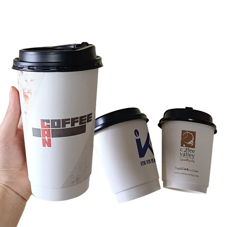 Custom logo printing single wall paper cup disposable print cup takeaway coffee/juice/tea paper cup with lid