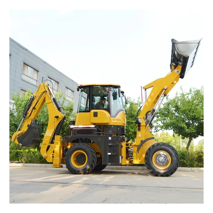 Free Shipping EPA Engine Backhoe Loader Wheel Mini Backhoe Excavator Loader 4x4 Backhoe Loader For Sale