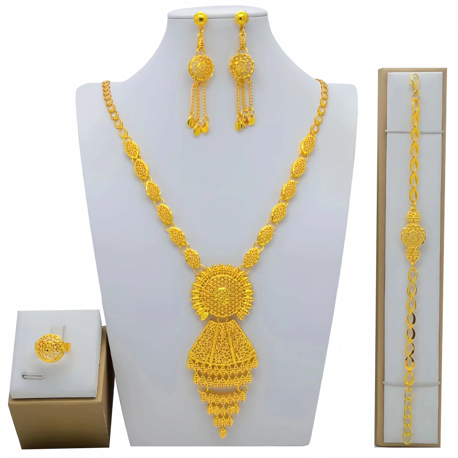 Wedding Jewelry Sets Wedding Jewellery Luxury Wholesale Indian Jewelry Sets for Women Fashionable Jewelry Set for Women