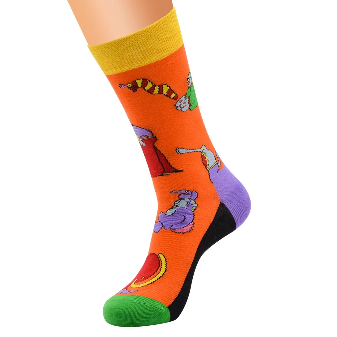 Fashion Crew Socks Kids 3D Cartoon Pattern School Wholesale Custom Tube Socks For Children
