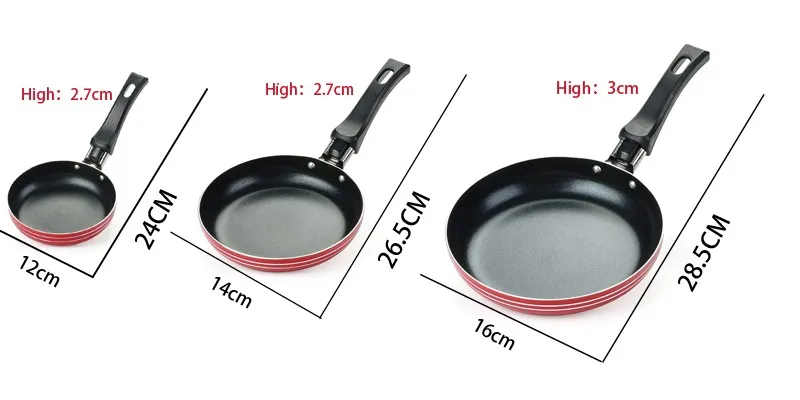 Hot Selling Cookware Aluminum Mini Round Frying Pan